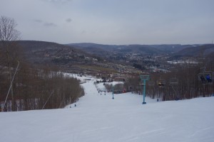 The view atop the Holiday Valley ski resort.