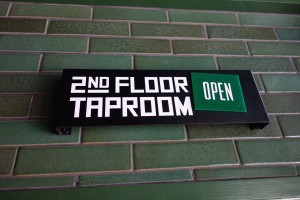 2nd floor taproom is usually open.